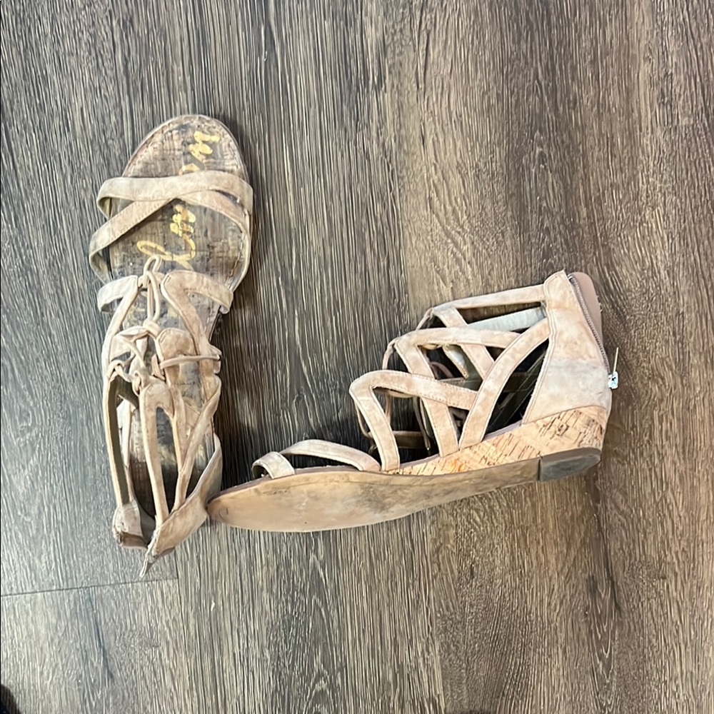 Women's Beige Strappy Sandals